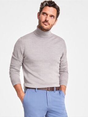 NWT - Men CLUB ROOM Gray Turtleneck